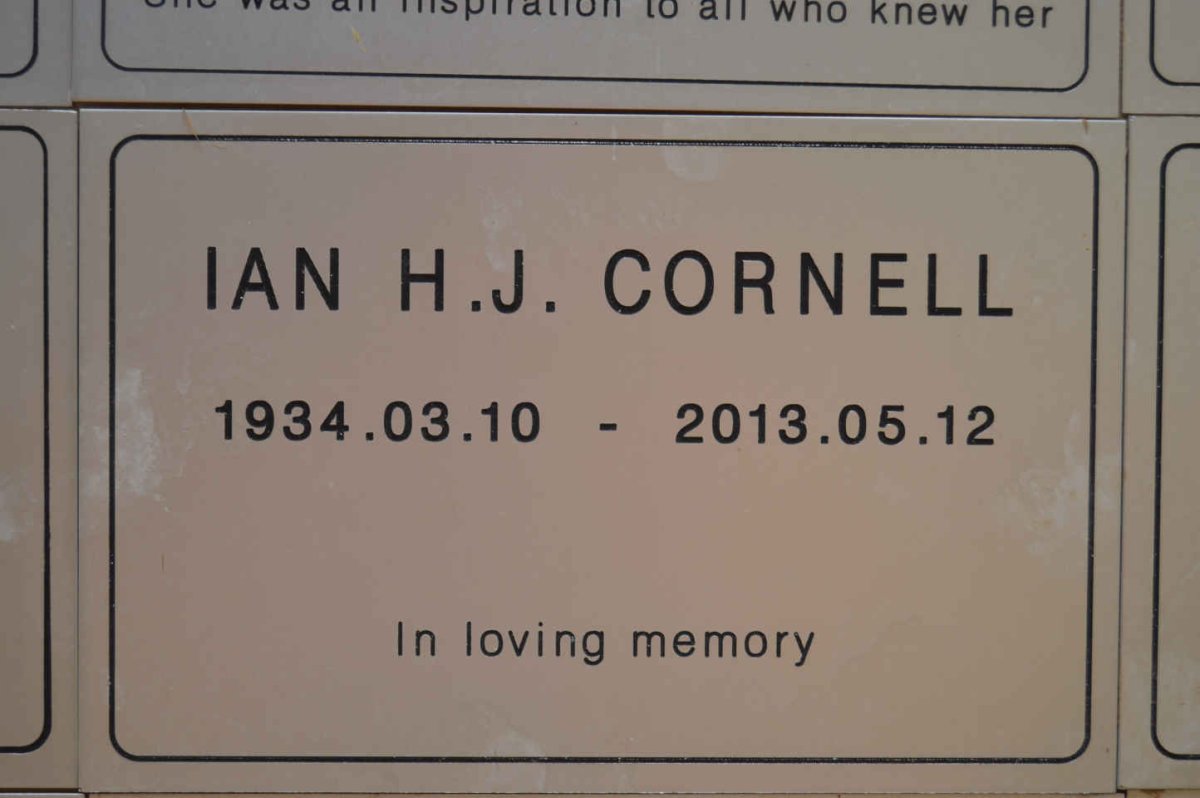CORNELL Ian H.J. 1934-2013