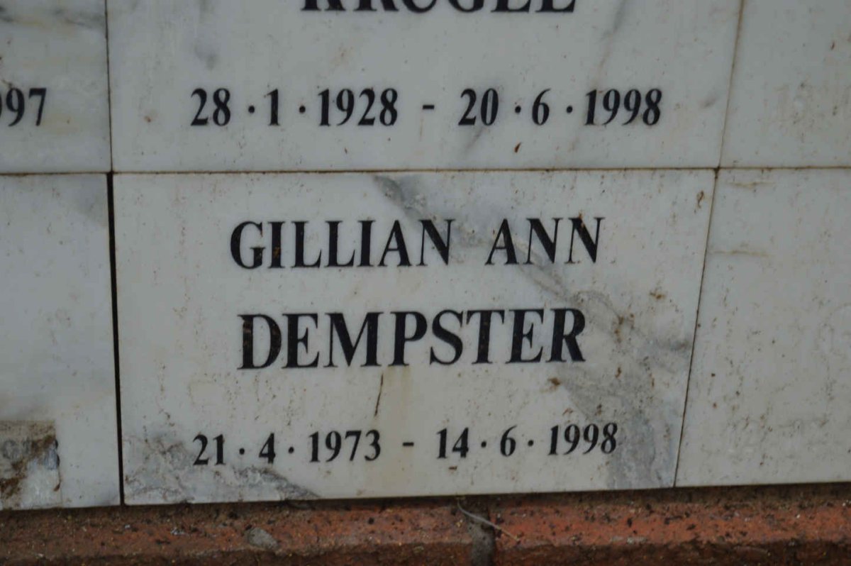 DEMPSTER Gillian Ann 1973-1998