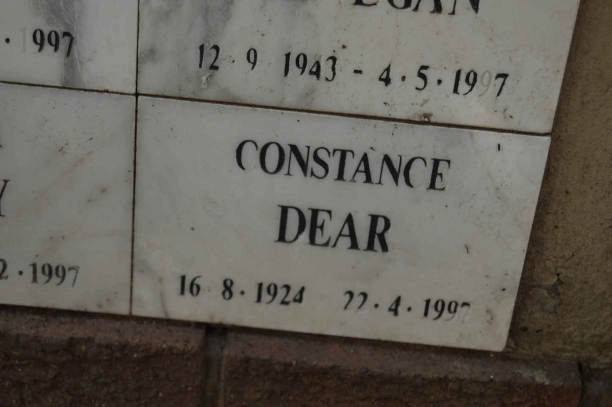 DEAR Constance 1924-1997