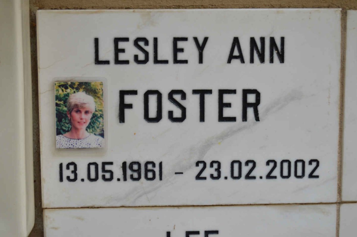 FOSTER Lesley Ann 1961-2002