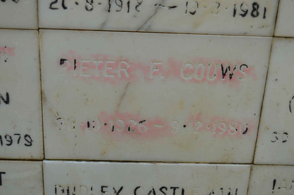 GOUWS Pieter F. 1926-1980