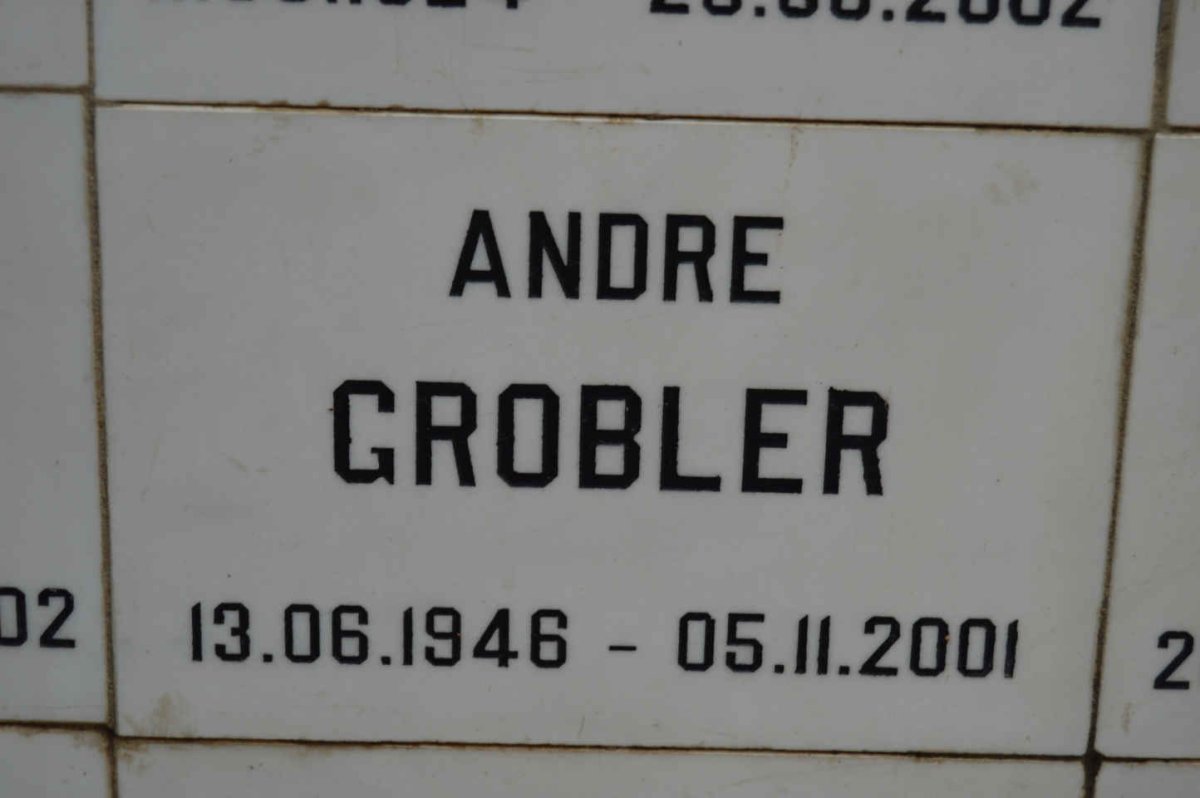 GROBLER Andre 1946-2001