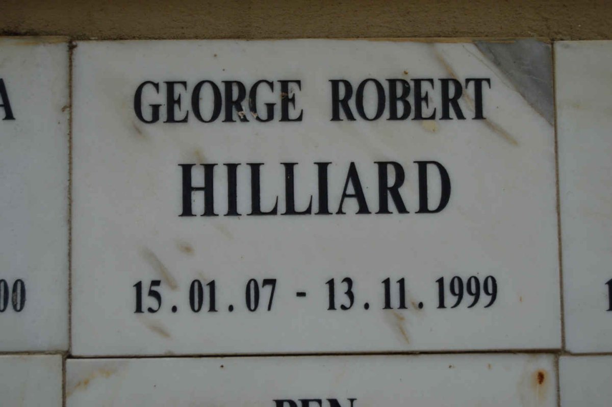 HILLIARD George Robert 1907-1999