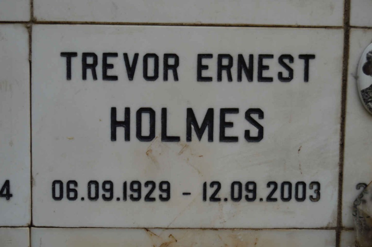 HOLMES Trevor Ernest 1929-2003