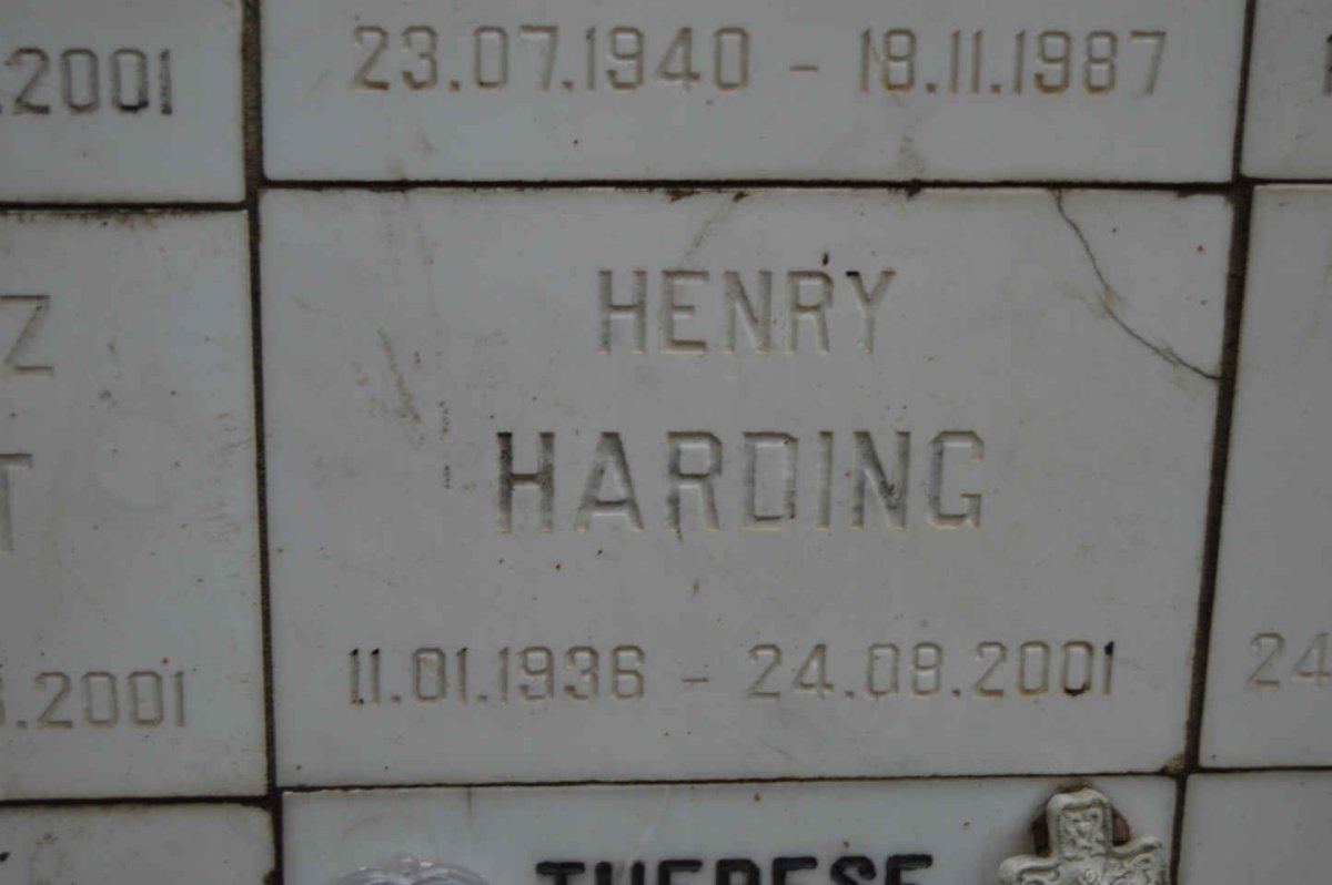 HARDING Henry 1936-2001