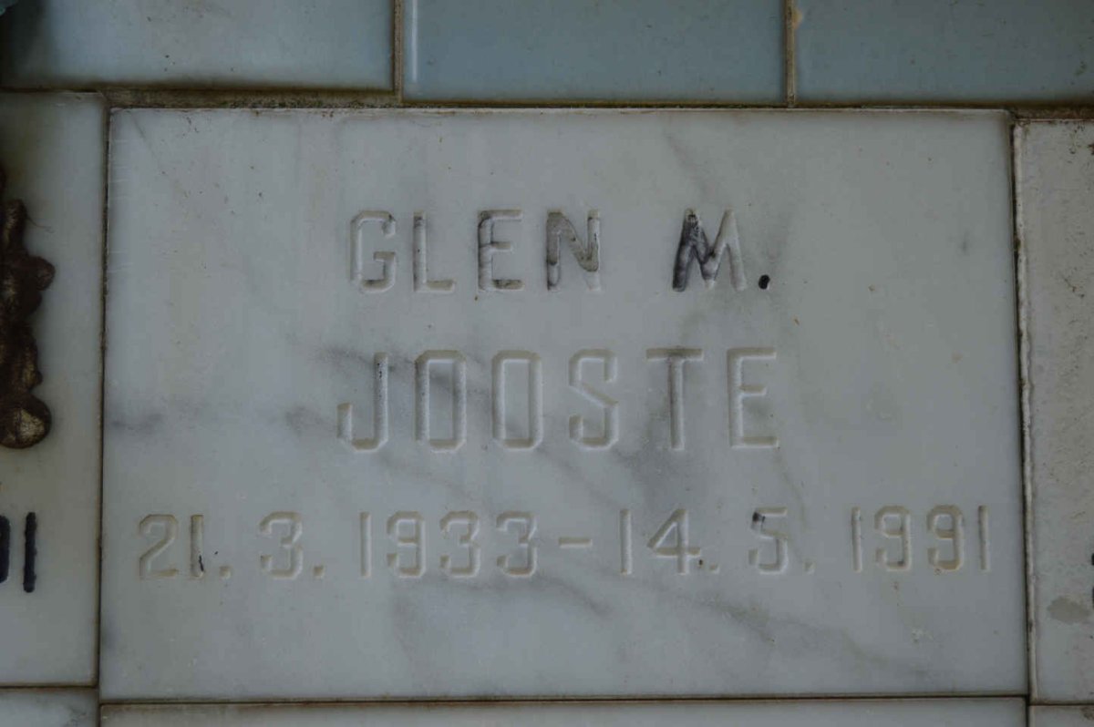 JOOSTE Glen M. 1933-1991
