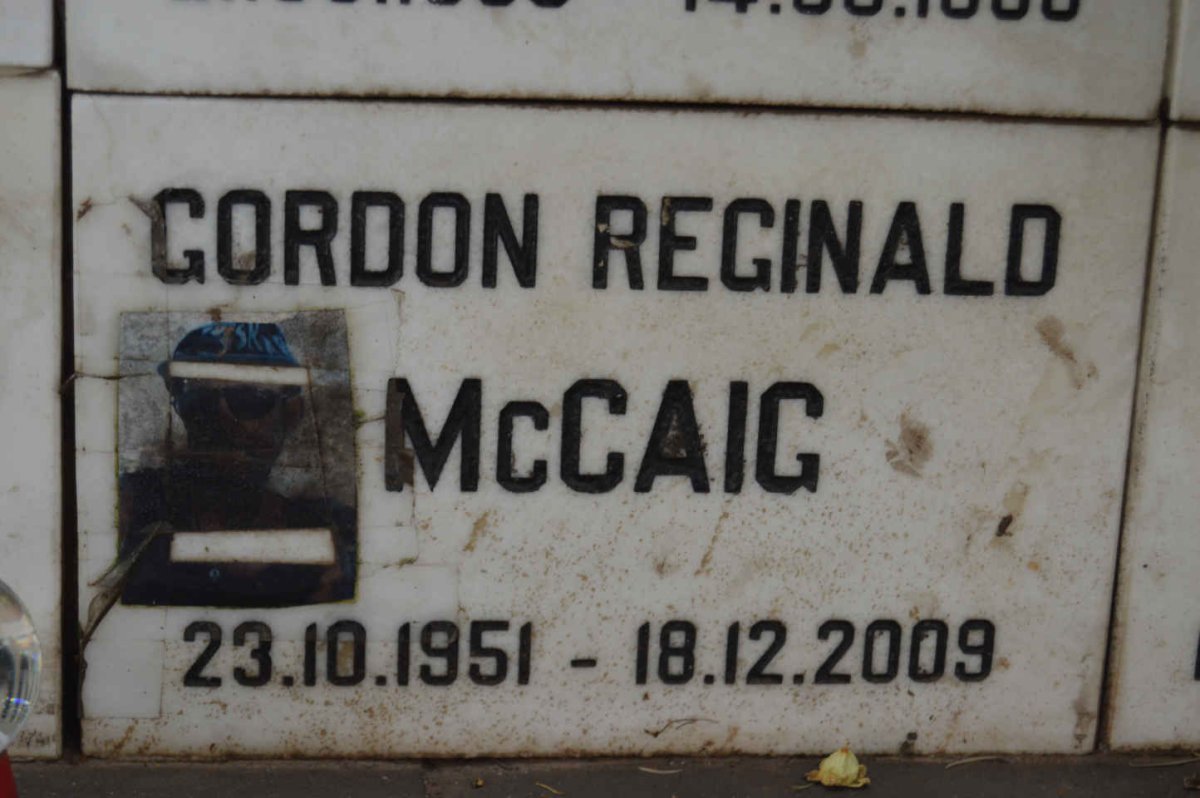 McCAIG Gordon Reginald 1951-2009