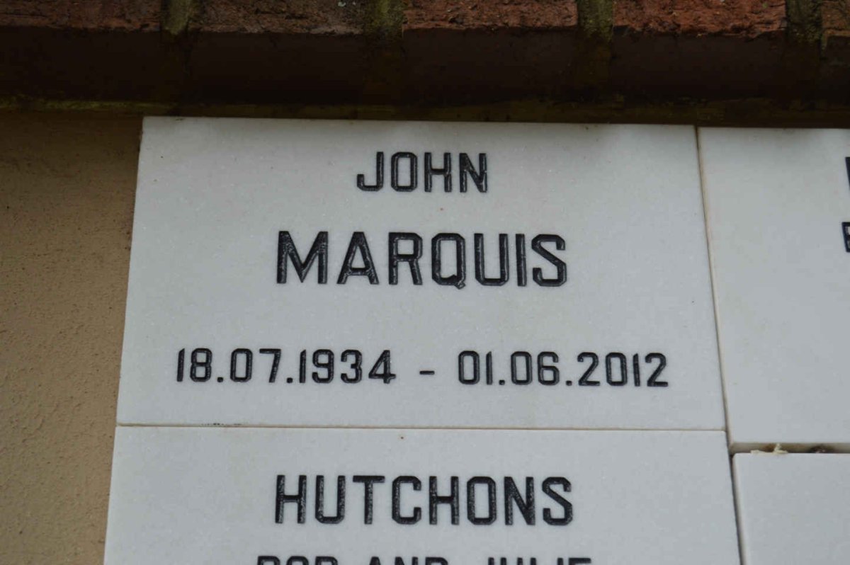 MARQUIS John 1934-2012