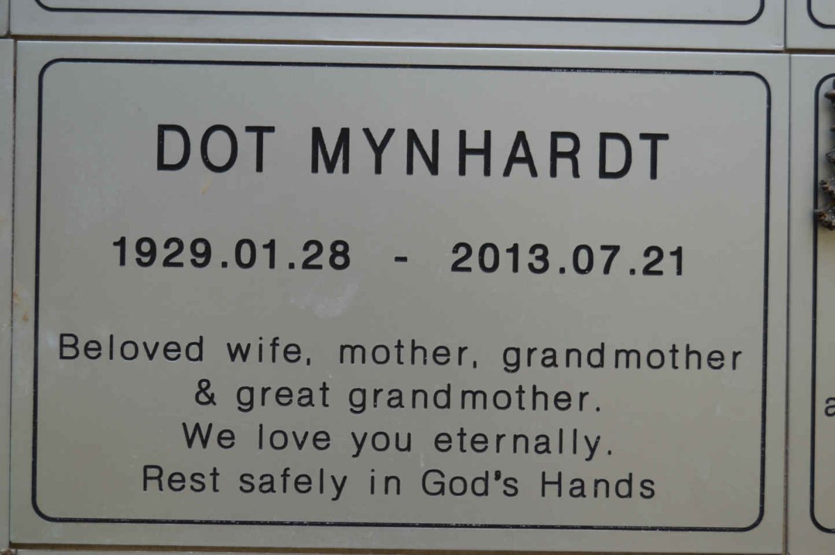 MYNHARDT Dot 1929-2013