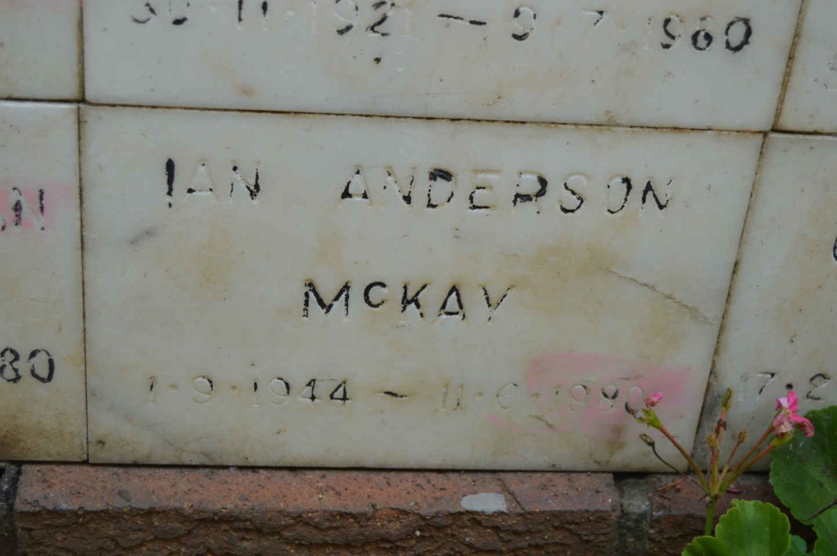 McKAY Ian Anderson 1944-1980