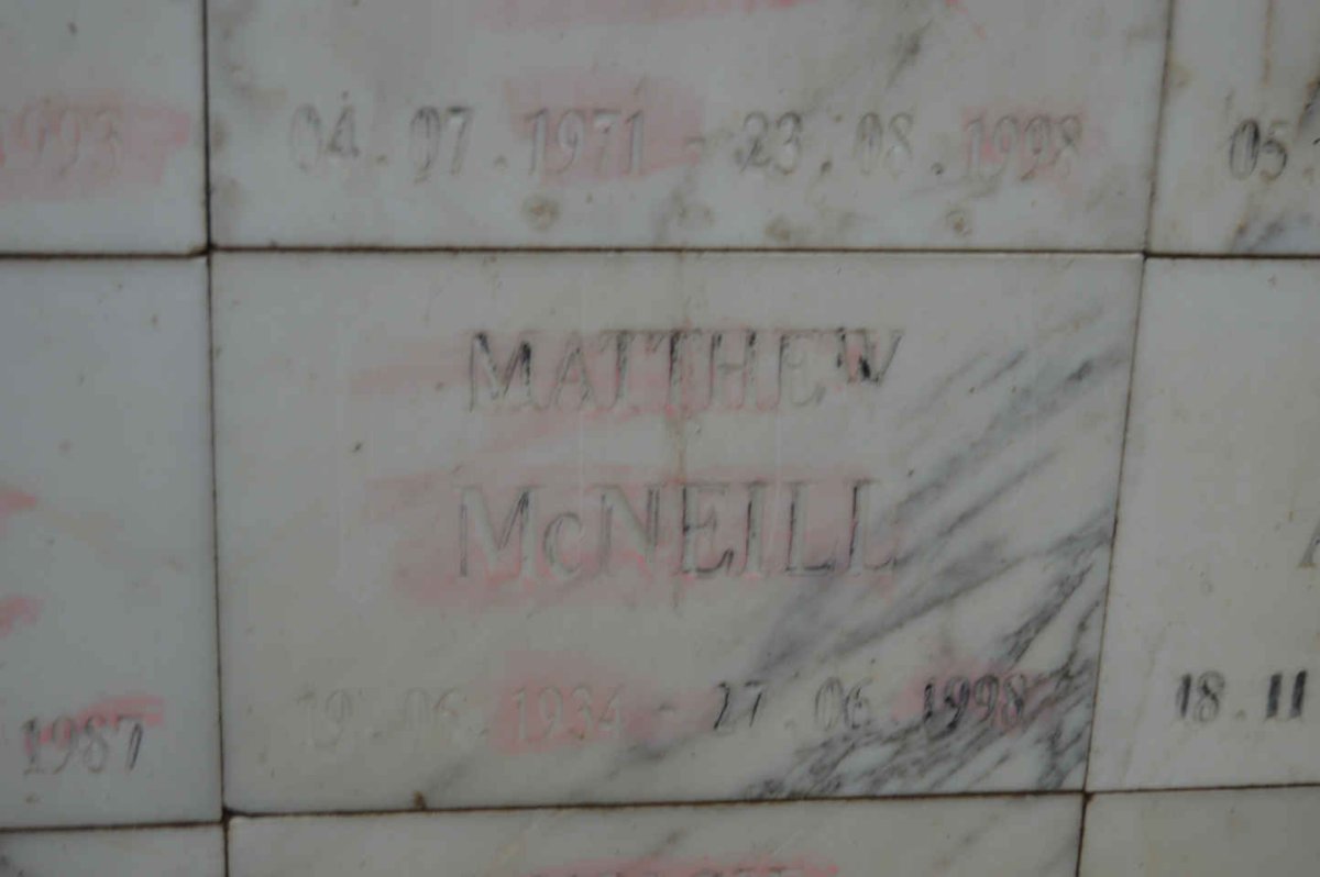NcNEILL Matthew 1934-1998