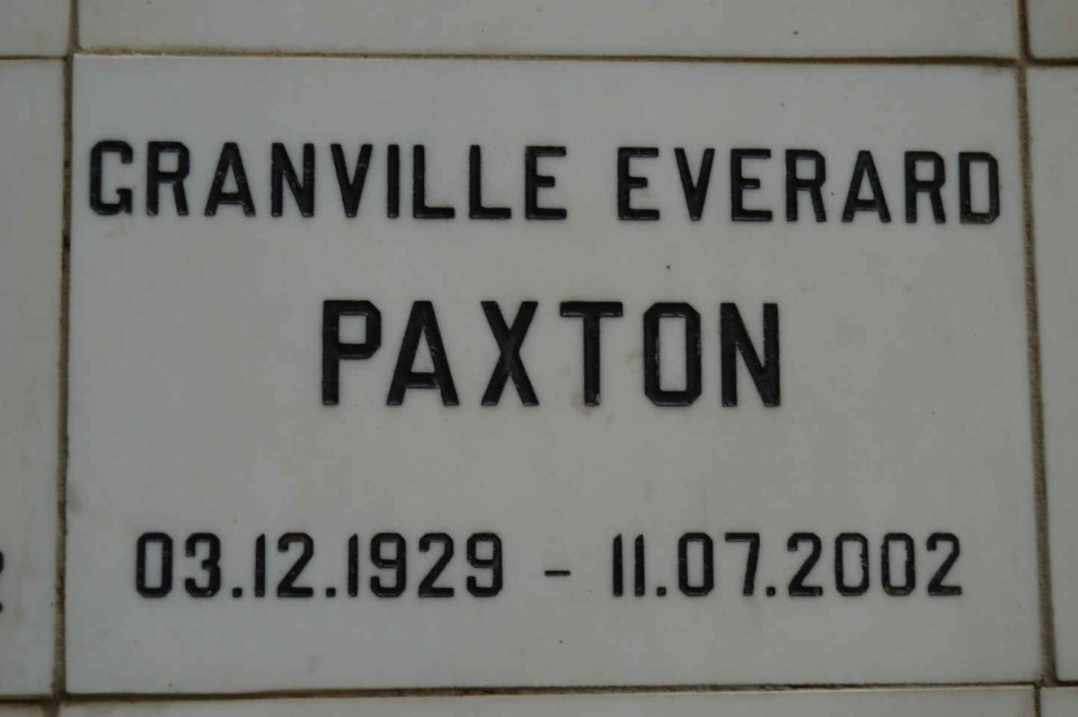 PAXTON Granville Everard 1929-2002
