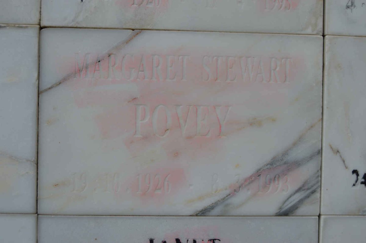POVEY Margaret Stewart 1926-1993
