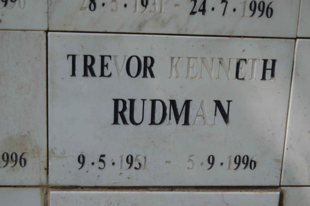 RUDMAN Trevor Kenneth 1951-1996