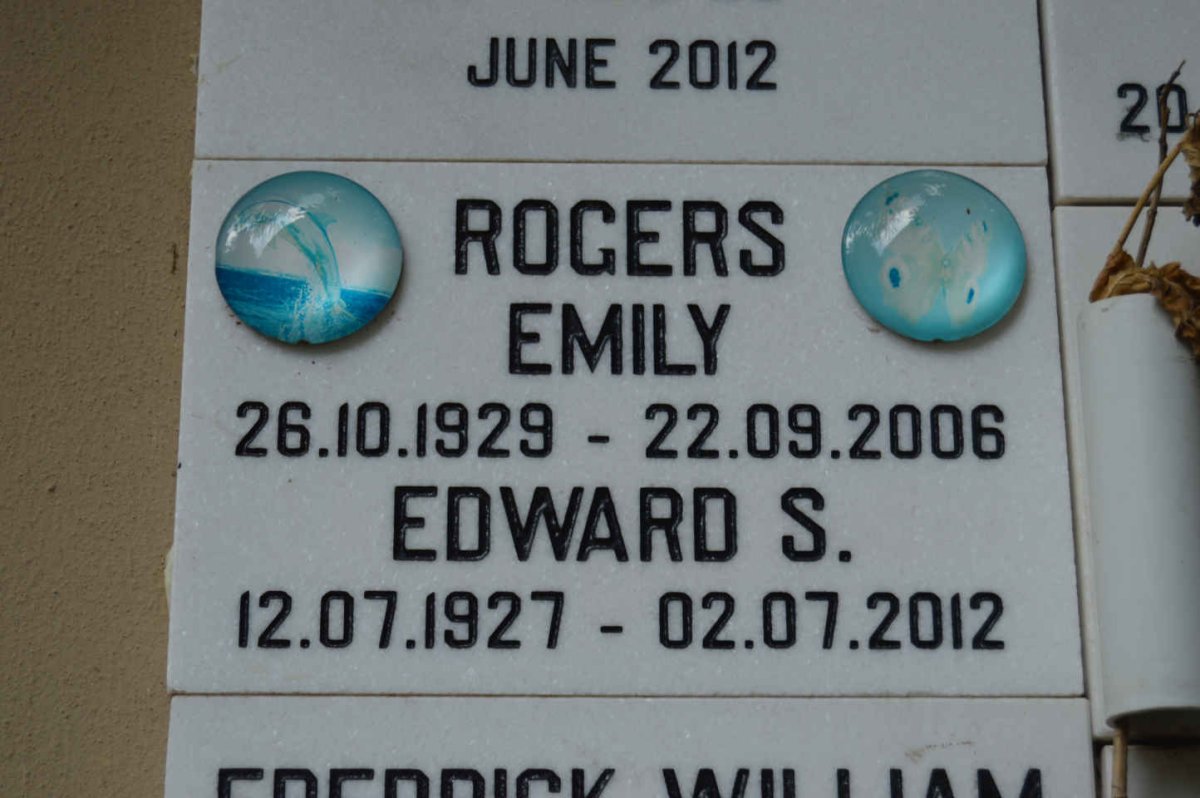 ROGERS Edward S. 1927-2012 &amp; Emily 1929-2006