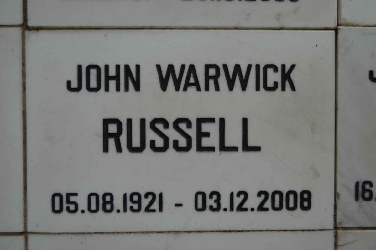 RUSSELL John Warwick 1921-2008
