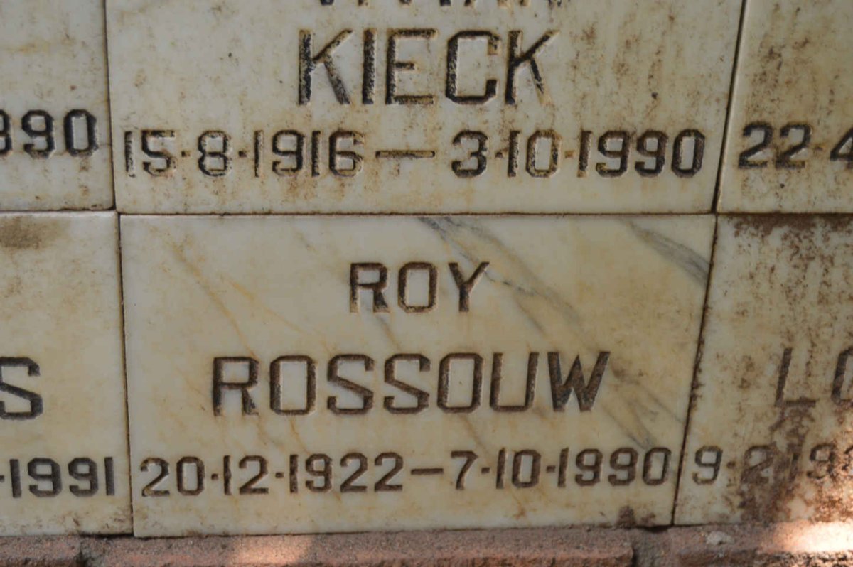 ROSSOUW Roy 1922-1990