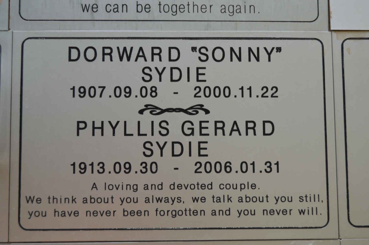 SYDIE Dorward 1907-2000 &amp; Phyllis Gerard 1913-2006
