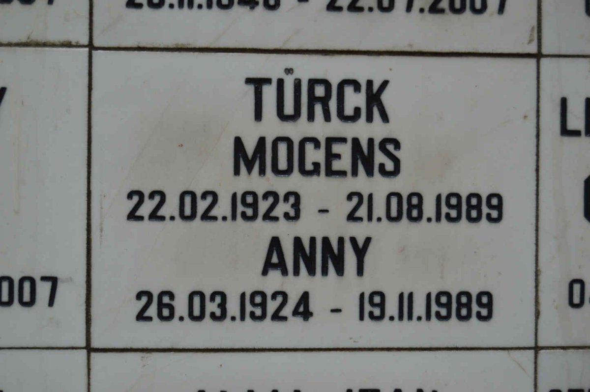 TÜRCK Mogens 1923-1989 &amp; Anny 1924-1989
