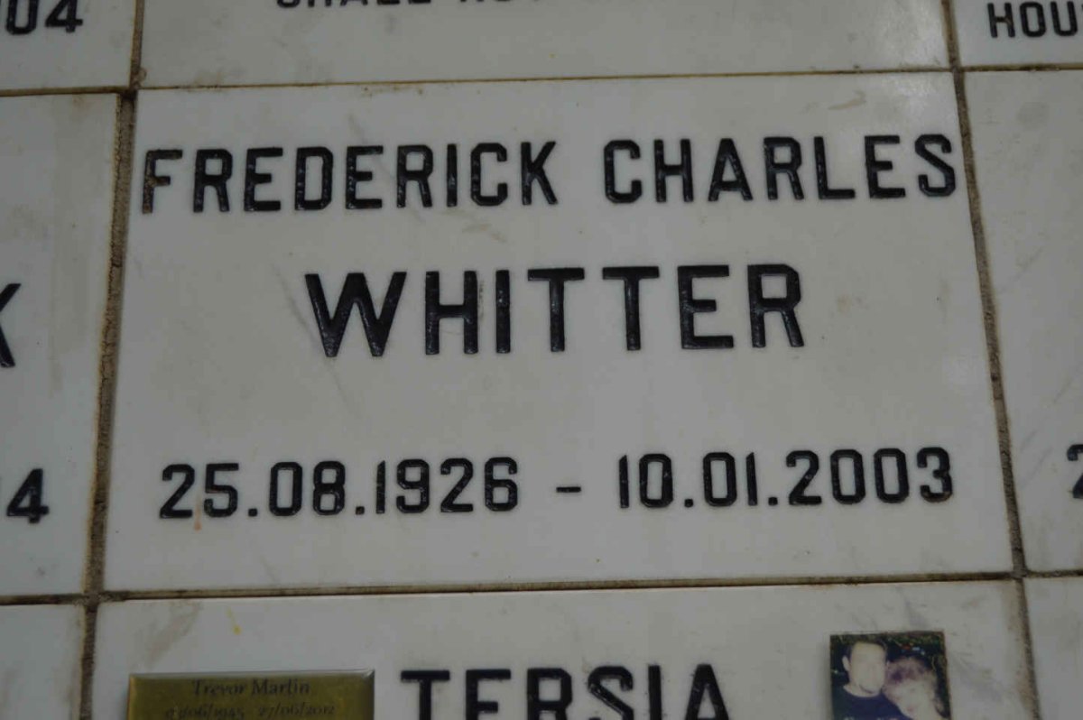 WHITTER Frederick Charles 1926-2003