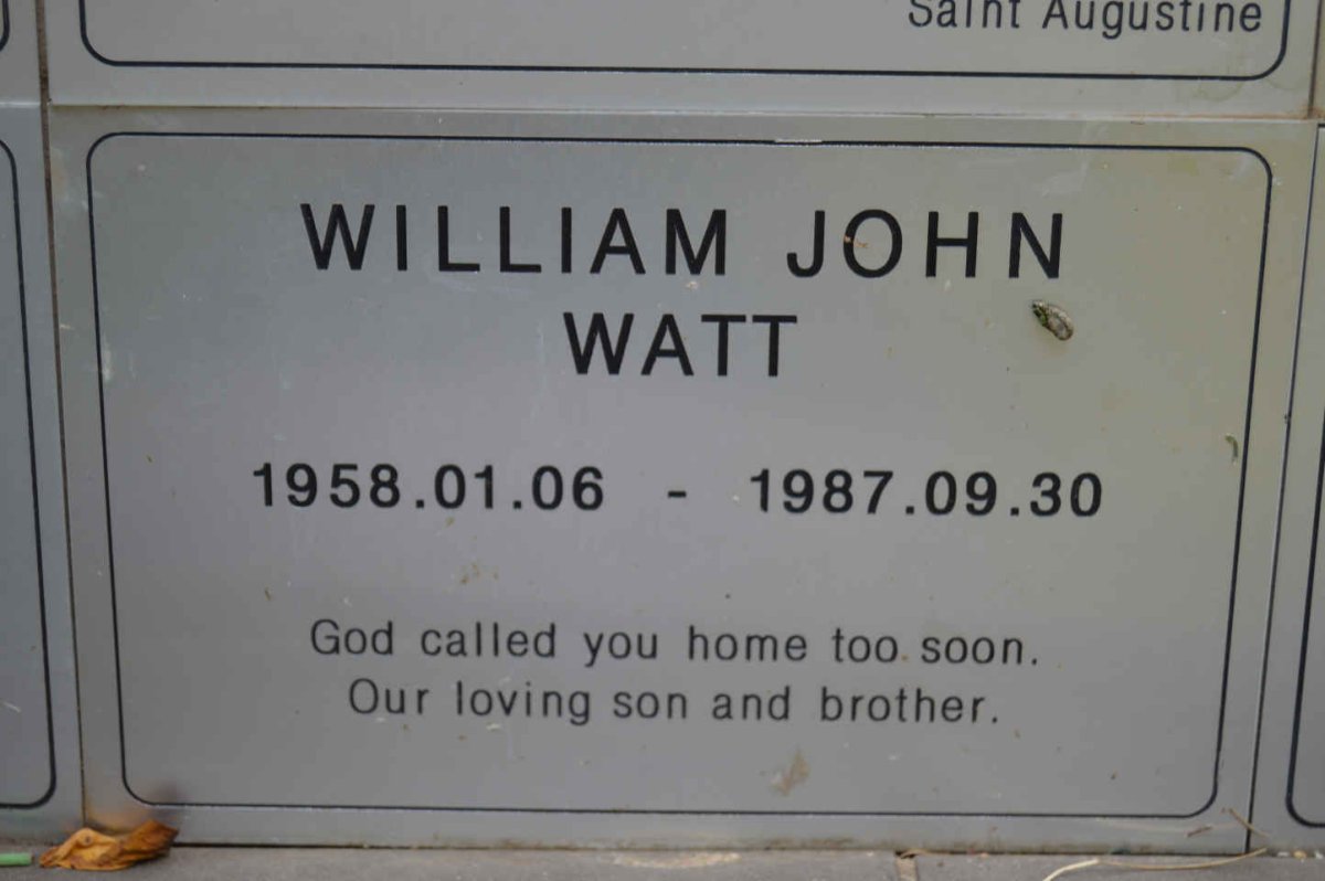 WATT William John 1958-1987