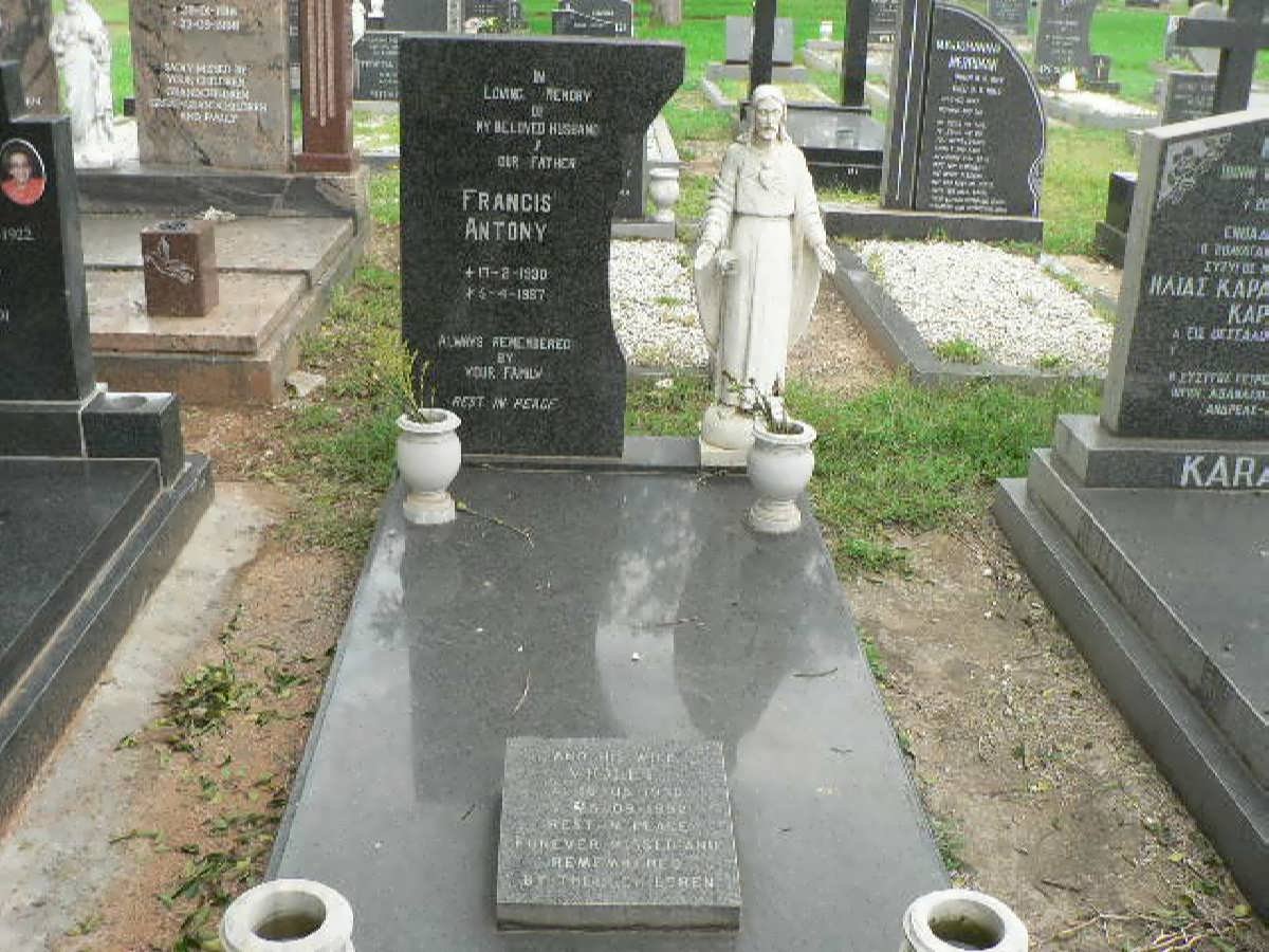 ANTONY Francis 1930-1987 &amp; Violet 1930-1992