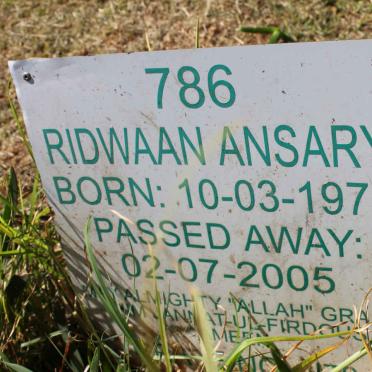 ANSARY Ridwaan 1975-2005