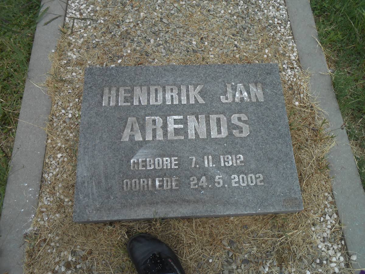 ARENDS Hendrik Jan 1912-2002