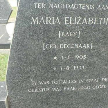 BEZUIDENHOUT Christoffel J. 1907-1978 &amp; Maria Elizabeth DEGENAAR 1905-1996