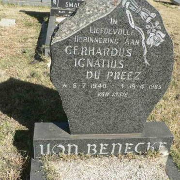 BENECKE Gerhardus Ignatius, von 1940-1985