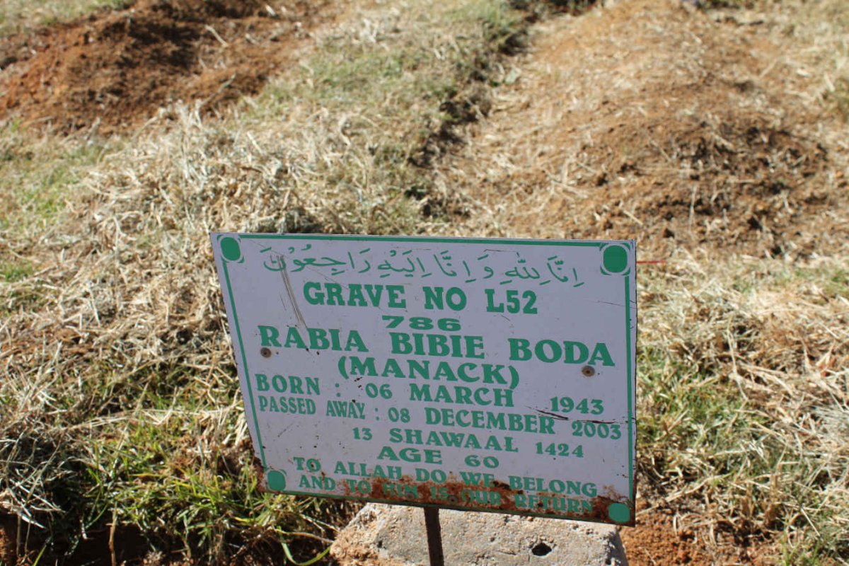 BODA Rabia Bibie 1943-2003