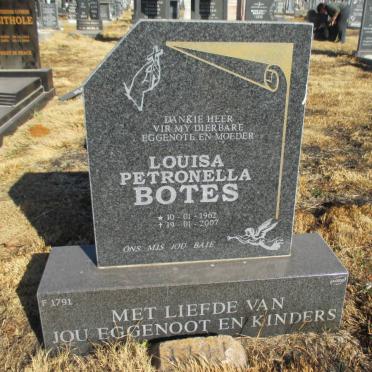 BOTES Louisa Petronella 1962-2007