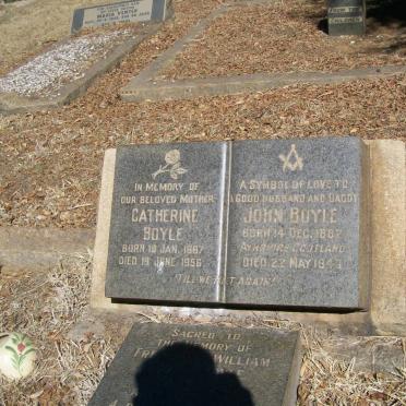 BOYLE John 1882-1943 &amp; Catherine 1887-1956