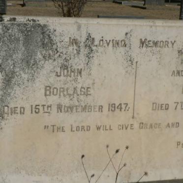 BORLASE John -1947 &amp; Lilian -19??
