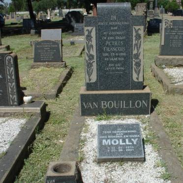 BOUILLON Petrus Francois, van -1958 &amp; Molly 1916-2001