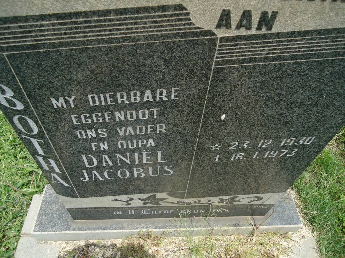 BOTHA Daniel Jacobus 1930-1973