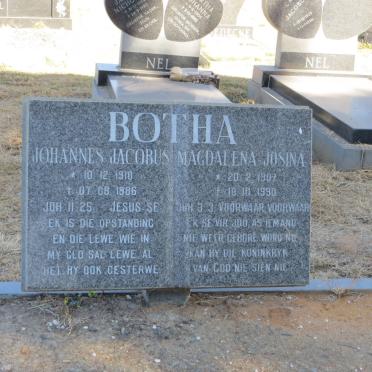 BOTHA Johannes Jacobus 1910-1986 &amp; Magdalena Josina 1907-1990