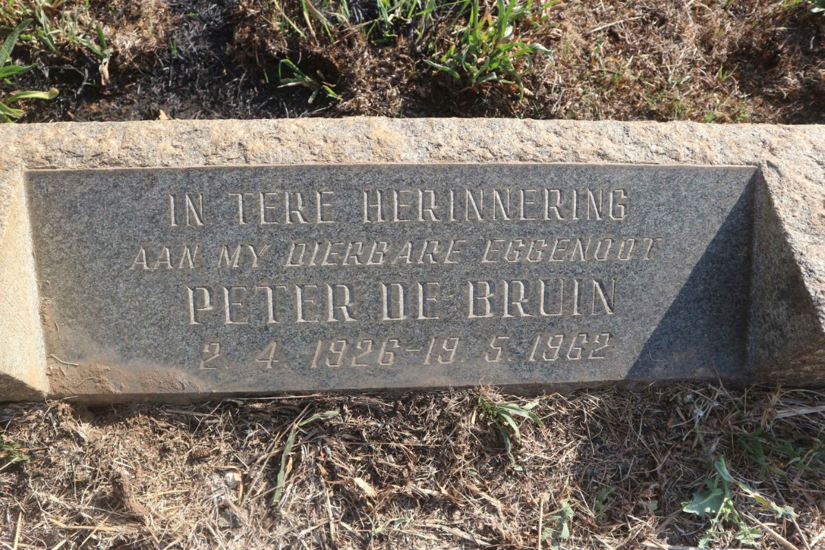 BRUIN Peter, de 1926-1962
