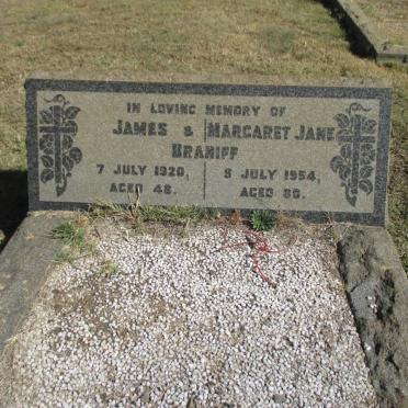 BRANIFF James -1920 &amp; Margaret Jane -1954