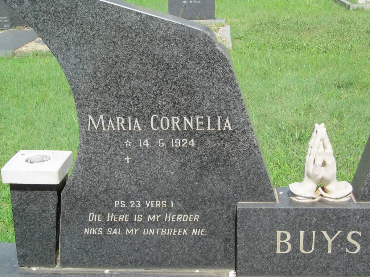 BUYS Johannes 1923-1978 &amp; Maria Cornelia 1924-