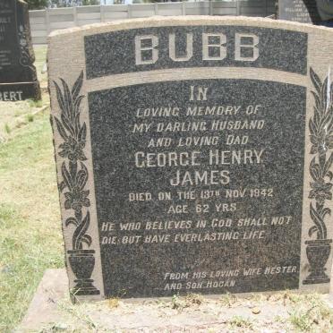 BUBB George Henry James -1942