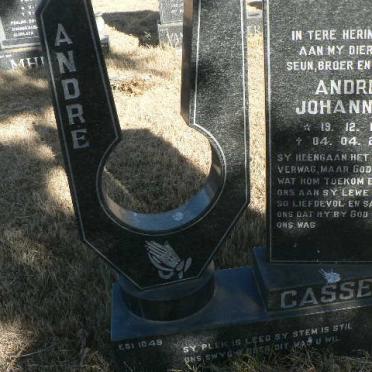 CASSELL Andre Johannes 1971-2004
