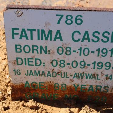 CASSIM Fatima 1910-1998
