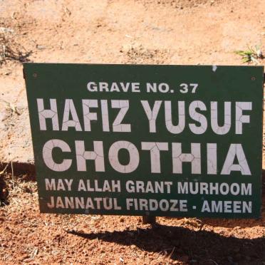 CHOTHIA Hafiz Yusuf 