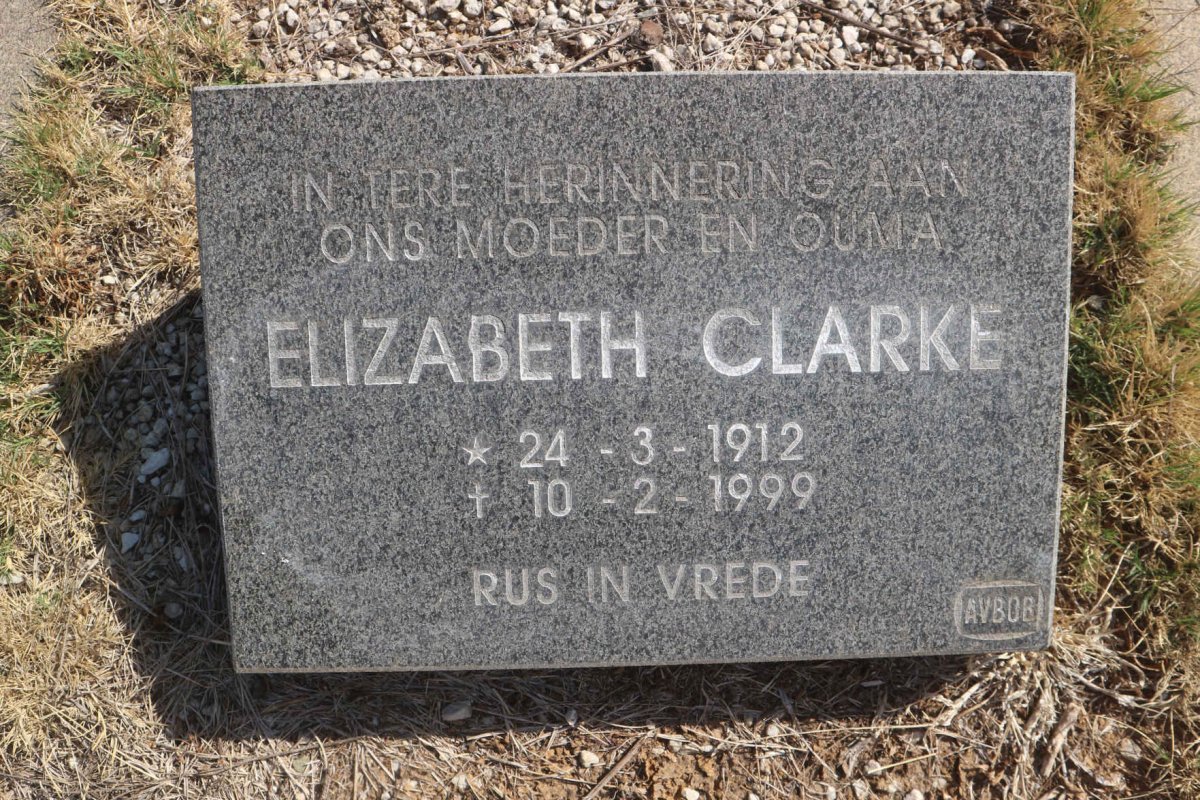 CLARKE Elizabeth 1912-1999