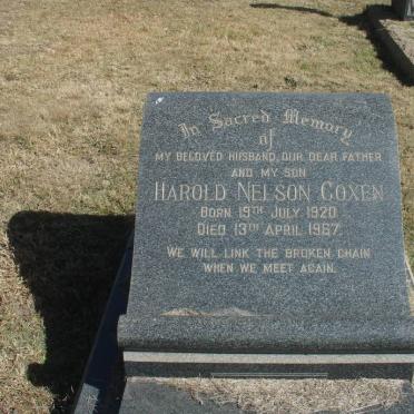 COXEN Harold Nelson 1920-1967