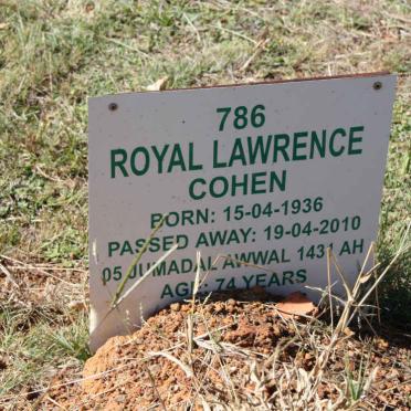 COHEN Royal Lawrence 1936-2010