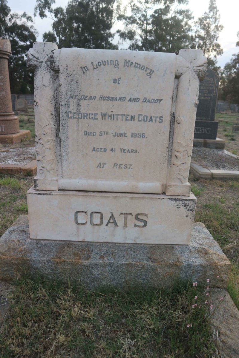 COATS George Whitten  -1936