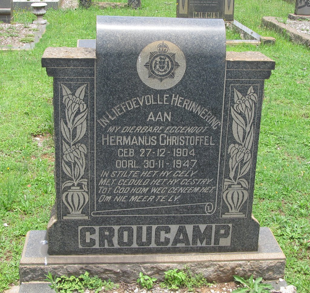 CROUCAMP Hermanus Christoffel 1904-1947