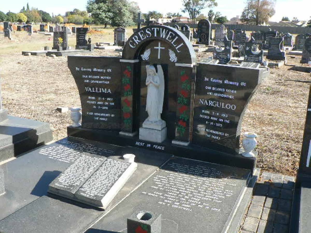 CRESTWELL Narguloo 1913-1973 &amp; Vallima 1927-1998